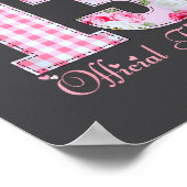 13th Birthday Teenager Coquette Bow 13 Year Old  Poster (Ecke)