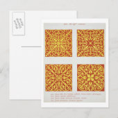 13th century tile designs, Bild from 'Spec Postkarte (Vorne/Hinten)