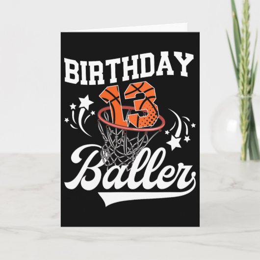 13th Sketll Birthday Thirteen Year Old Sketll Play Karte (Vorderseite)