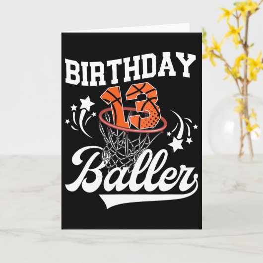 13th Sketll Birthday Thirteen Year Old Sketll Play Karte (Gelbe Blume)