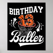 13th Sketll Birthday Thirteen Year Old Sketll Play Poster (Vorne)