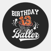 13th Sketll Birthday Thirteen Year Old Sketll Play Runder Aufkleber (Vorderseite)