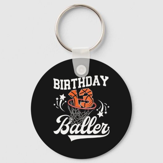 13th Sketll Birthday Thirteen Year Old Sketll Play Schlüsselanhänger (Vorderseite)