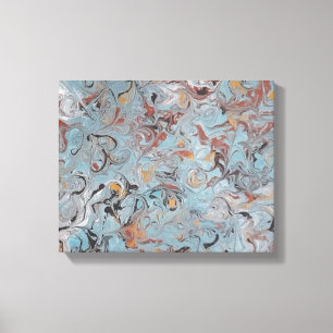 13x11 Acrylmalerei aus geschmolzener Eiscreme Leinwanddruck