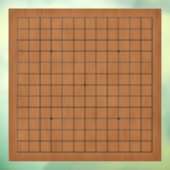 13x13 Goban Brown Wood Texture Customizable Decal Fensteraufkleber (Blatt 3)