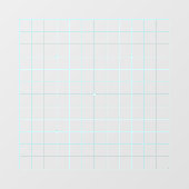 13x13 Goban Luminous Blue Transparent Decal Fensteraufkleber (Blatt)