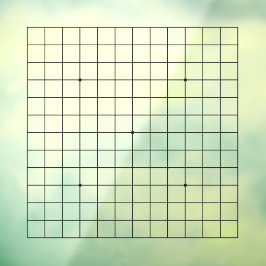 13x13 Goban-transparenter, anpassbarer Decal Fensteraufkleber