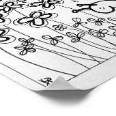 13x19 Farbplakat mit Eule Poster (Ecke)