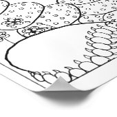 13x19 Farbplakat mit Spinne Poster (Ecke)