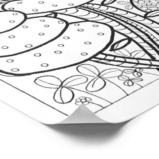 13x19 Farbposter mit Frosch Poster (Ecke)