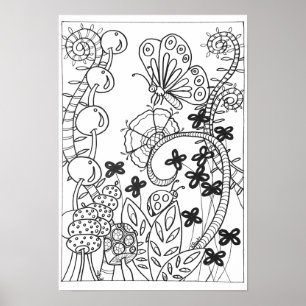 13x19 Farbposter-Schmetterling Poster