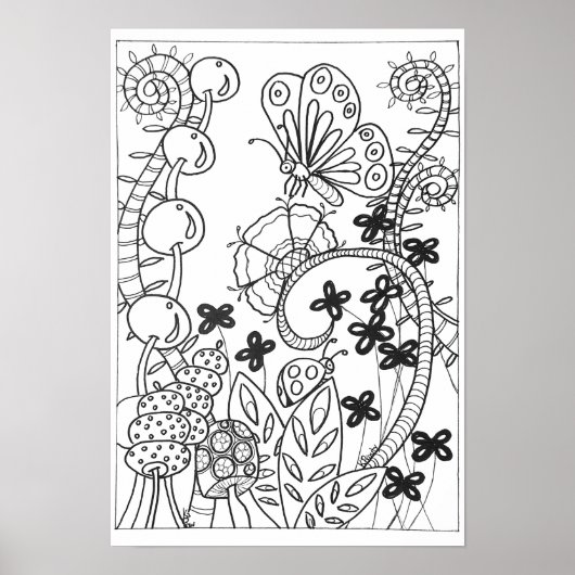 13x19 Farbposter-Schmetterling Poster (Vorne)