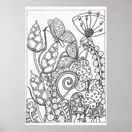 13x19 Farbposter-Schmetterling Poster