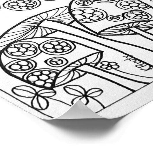 13x19 Posterfrosch Poster (Ecke)