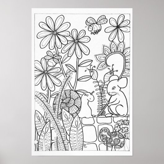 13x19 Postermaus und Schnecke Poster (Vorne)