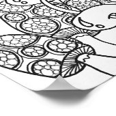 13x19 Raupe und Schnecke auf einem Plakat (Ecke)