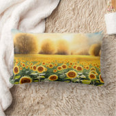 13x21 Gelbe Sonnenblume Sonnenuntergang Akzent Kis Lendenkissen (Decke)