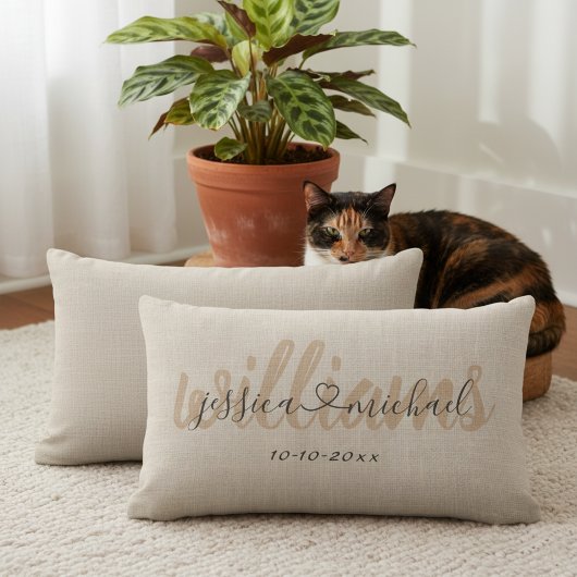 13x21 Rustikale Personalisierte Hochzeit Lumbalkis Lendenkissen