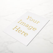 12,7cm x 23,5cm Folien Einladungen (Gedreht)