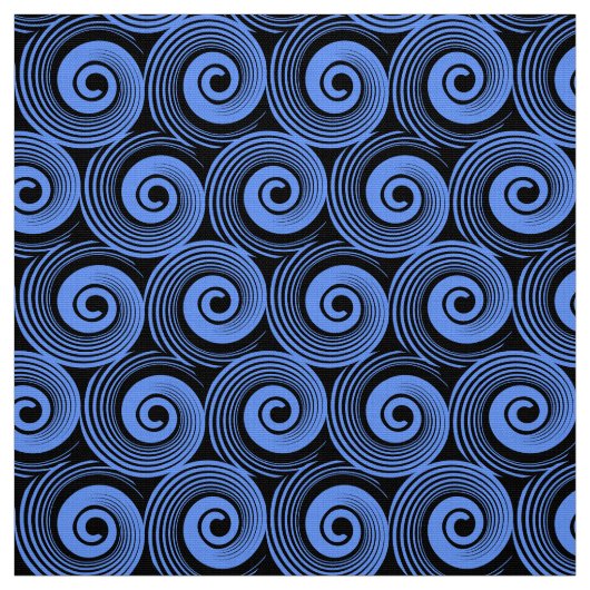 140216 Spirals - Baby Blue on Black Stoff (Muster)