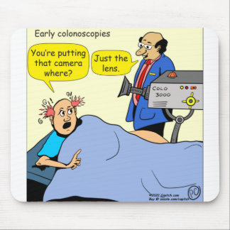 1406 Cartoon für die Koloskopie Mousepad