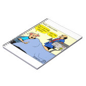 1406 Cartoon für die Koloskopie Notizblock (Linke Seite)