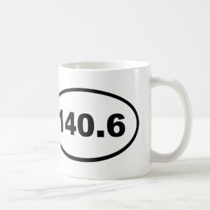 140,6 Meilen Triathlon Kaffeetasse