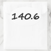 140,6 Oval-Aufkleber für Volltriathlon (4)pro Blat Ovaler Aufkleber (Tasche)