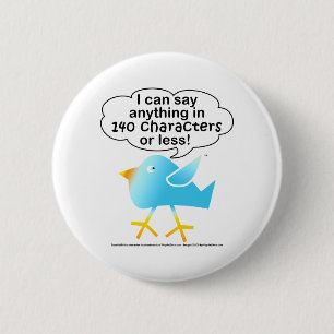 140 CHARAKTERE tweeten Button