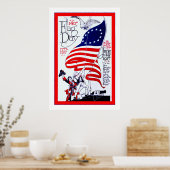 140. Tag der Flagge ~ Vintage Werbung Poster (Küche)