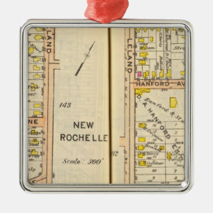142143 New Rochelle Silbernes Ornament