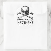 1435899991_l, UNTERSTÜTZEN SIE IHRE LOKALE, HEATHE Runder Aufkleber (Tasche)