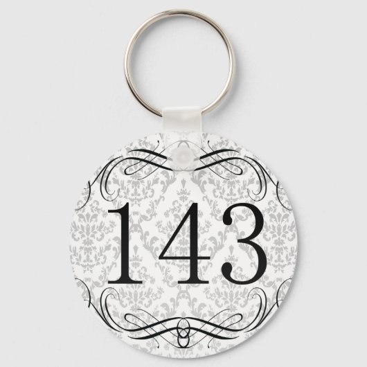 143 Flächencode Schlüsselanhänger (Vorderseite)