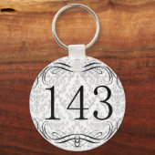 143 Flächencode Schlüsselanhänger (Vorderseite)