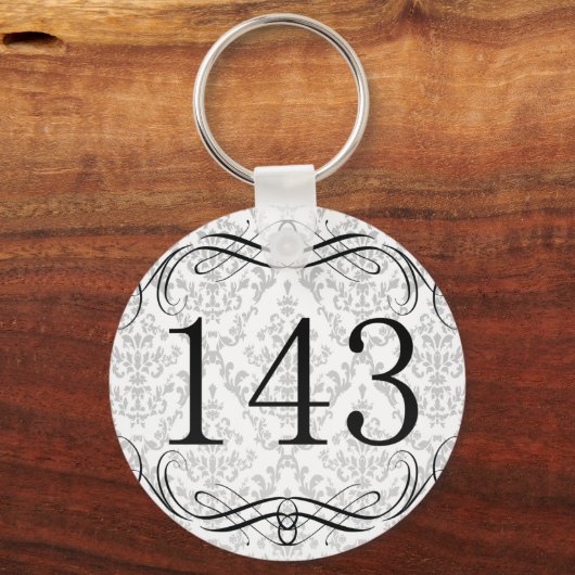 143 Flächencode Schlüsselanhänger (Vorderseite)