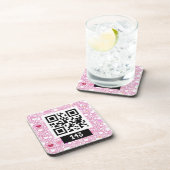 143 geheime QR-Code-Nachricht, sagen Sie, sie deko Getränkeuntersetzer (Rechte Seite)