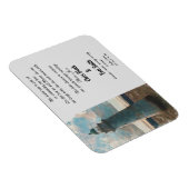 143 Leuchtturm Wasserfarbe Einladung Hochzeit Magnet (Rechte Seite)