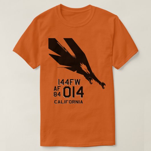 144. FW Kämpfer Wing F15 Militärpilot Californi T-Shirt (Design vorne)