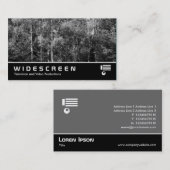 144 mit großem Bildschirm - Silberne Birke Visitenkarte (Vorne/Hinten)