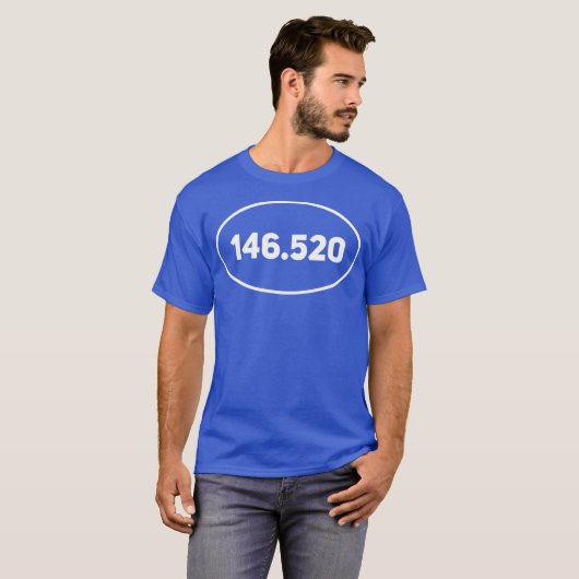 146520-MHz-Simplex-Funkfrequenz T-Shirt (Vorne ganz)