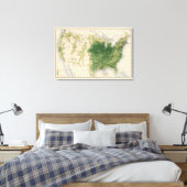 146 Schweine/Quadratmeile Leinwanddruck (Insitu (Schlafzimmer))