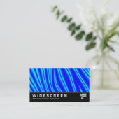 147 mit großem Bildschirm - Gewelltes Blau Visitenkarte (Stehend Vorderseite)