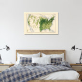 147 Rinder/Quadratmeilen Leinwanddruck (Insitu (Schlafzimmer))