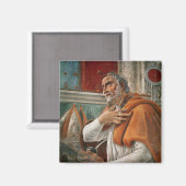 1480, St. Augustine in seiner Zelle Magnet (Vorderseite/Rückseite)