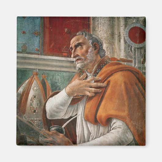 1480, St. Augustine in seiner Zelle Magnet (Vorne)