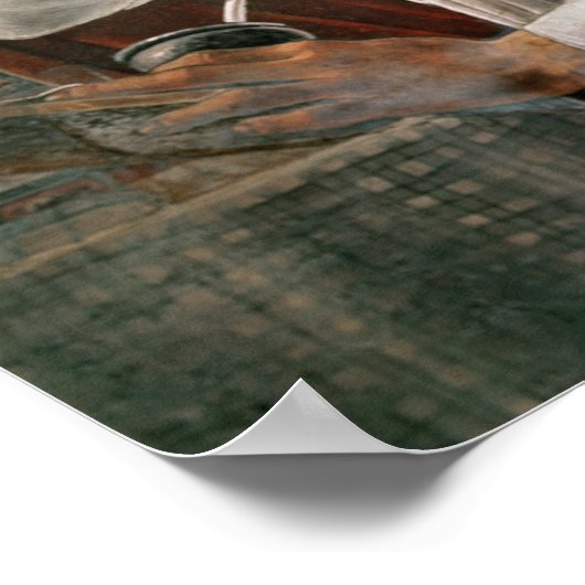 1480, St. Augustine in seiner Zelle Poster (Ecke)