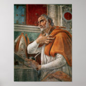 1480, St. Augustine in seiner Zelle Poster (Vorne)