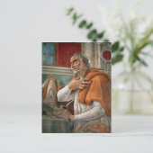 1480, St. Augustine in seiner Zelle Postkarte (Stehend Vorderseite)