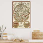 1480 World Map Poster (Küche)