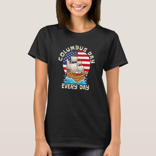 1492 Christopher Columbus Day T-Shirt (Vorderseite)